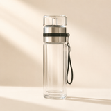 Happy Otter Brewd glass tea infuser bottle