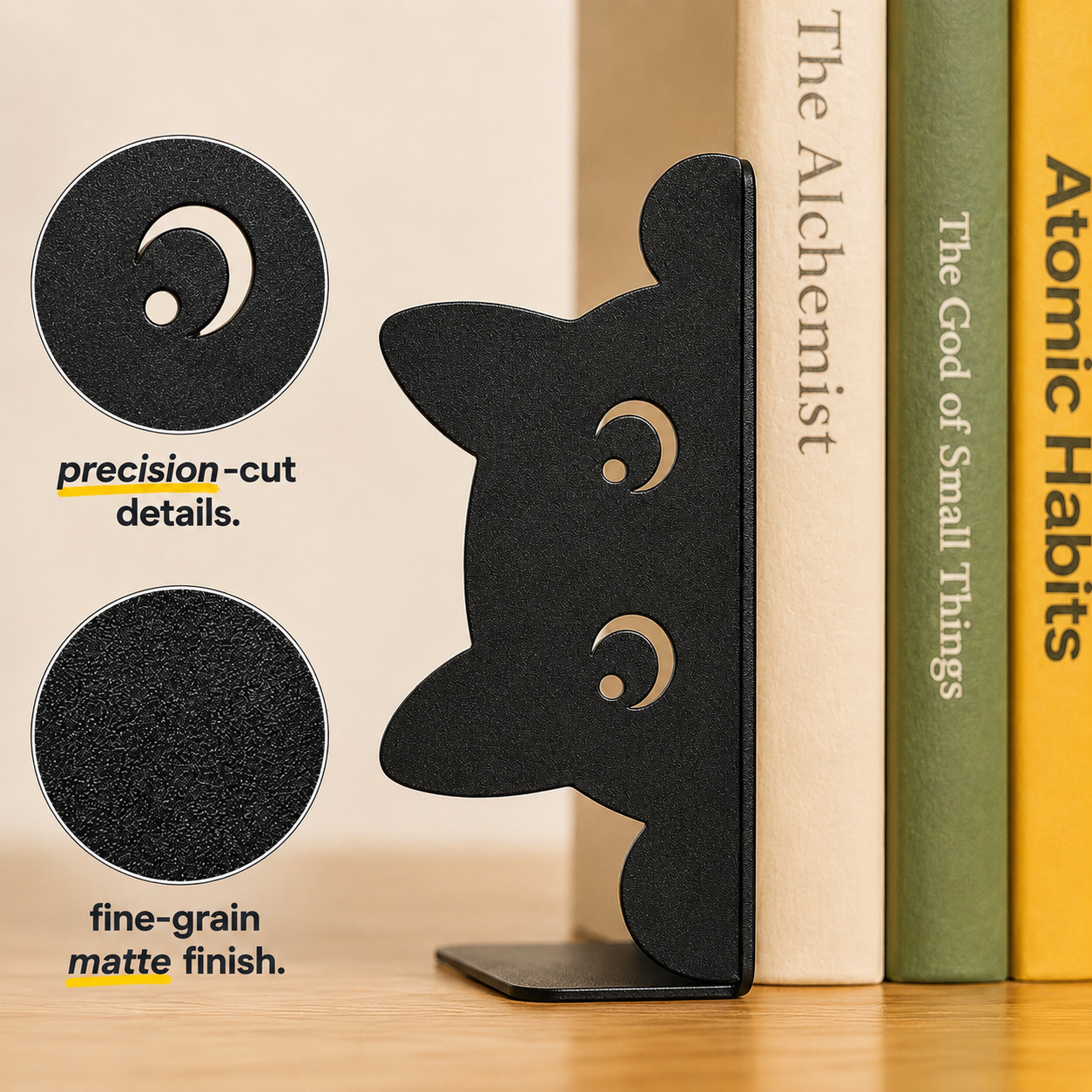 Bookkeepurr™ | Cat Bookend