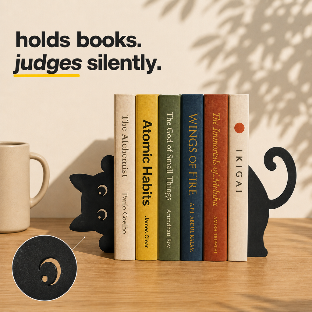Bookkeepurr™ | Cat Bookend