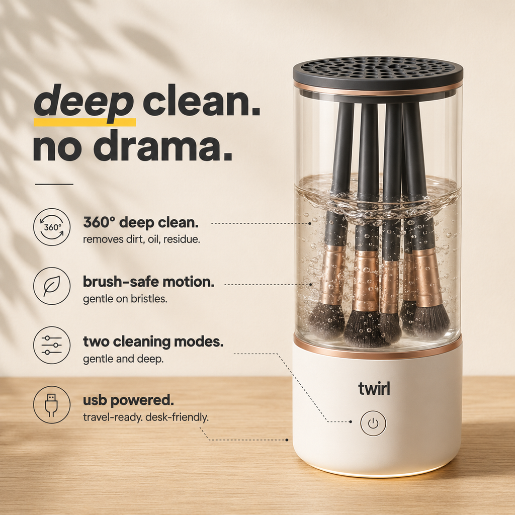 Twirl™ | Electric Makeup Brush Cleaner