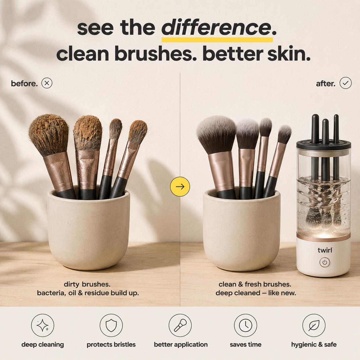 Twirl™ | Electric Makeup Brush Cleaner