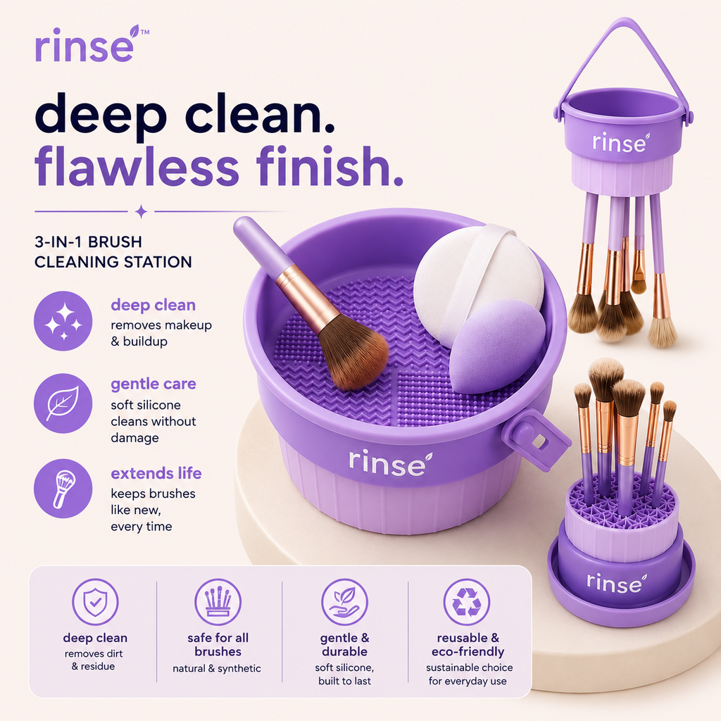 Rinse™ | 3-in-1 Brush Cleaning Station