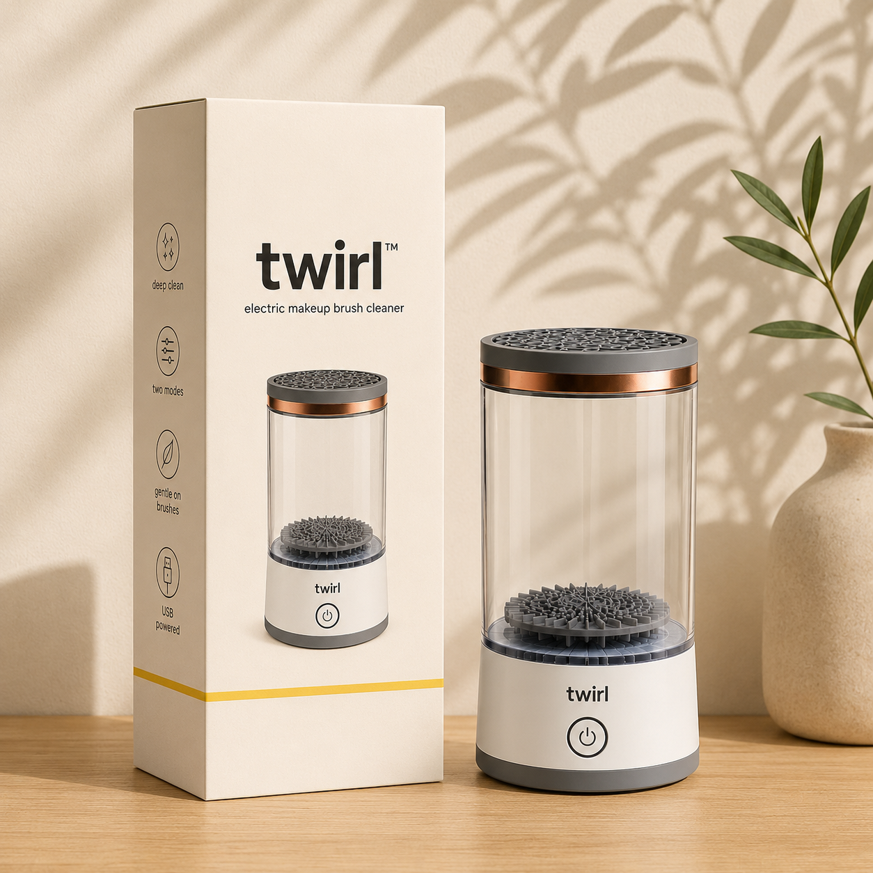 Twirl™ | Electric Makeup Brush Cleaner