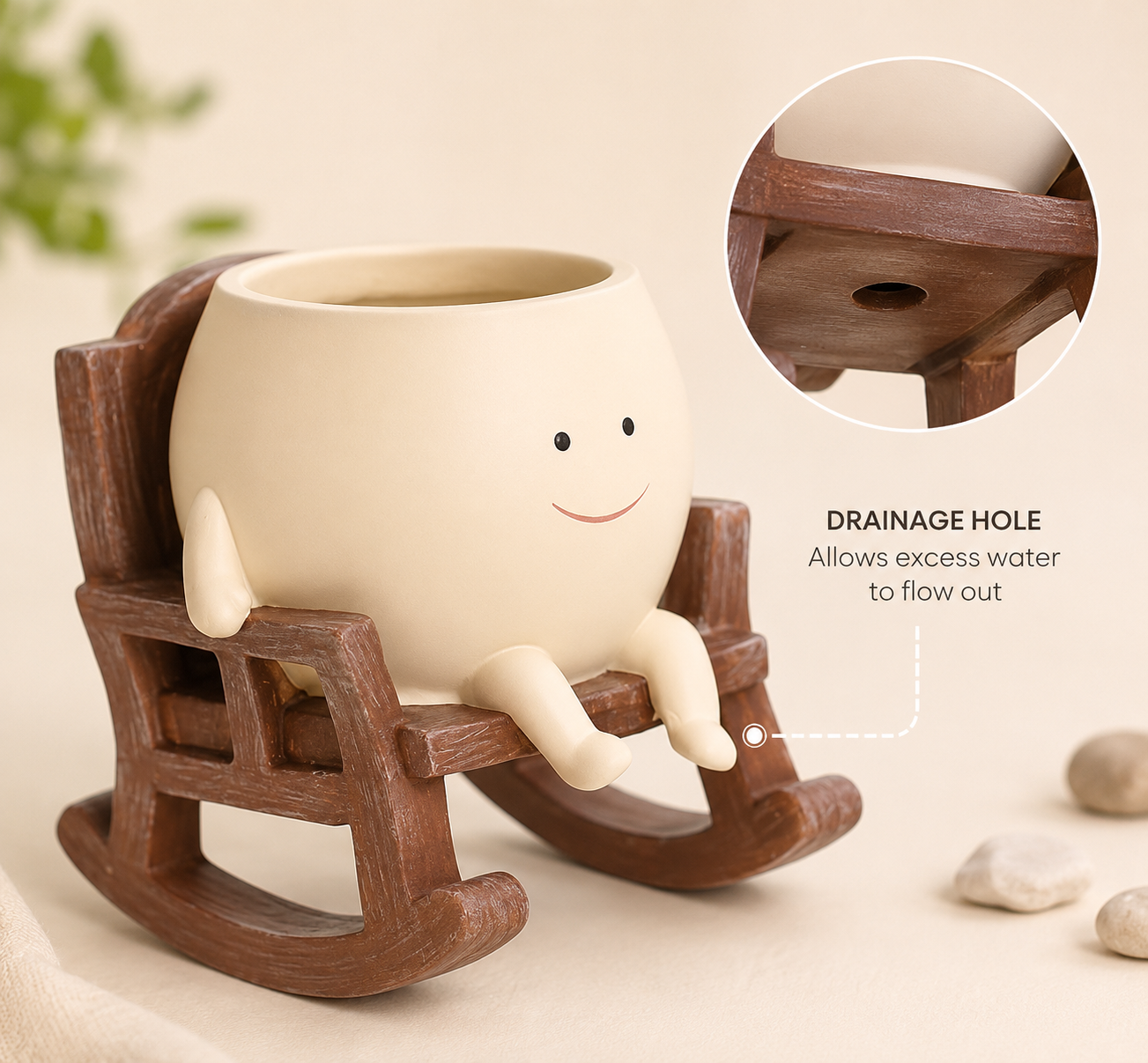 Kuchu™ | Smiling Desk Planter