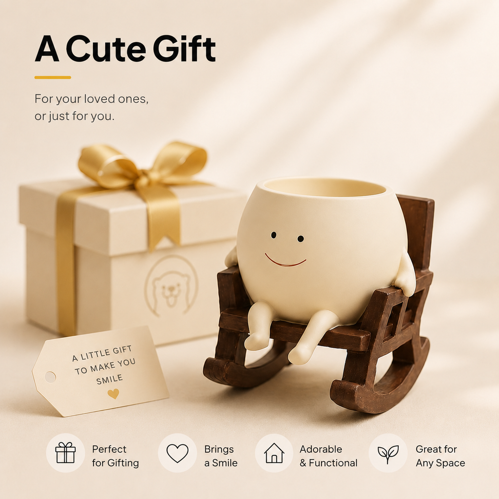 Kuchu™ | Smiling Desk Planter