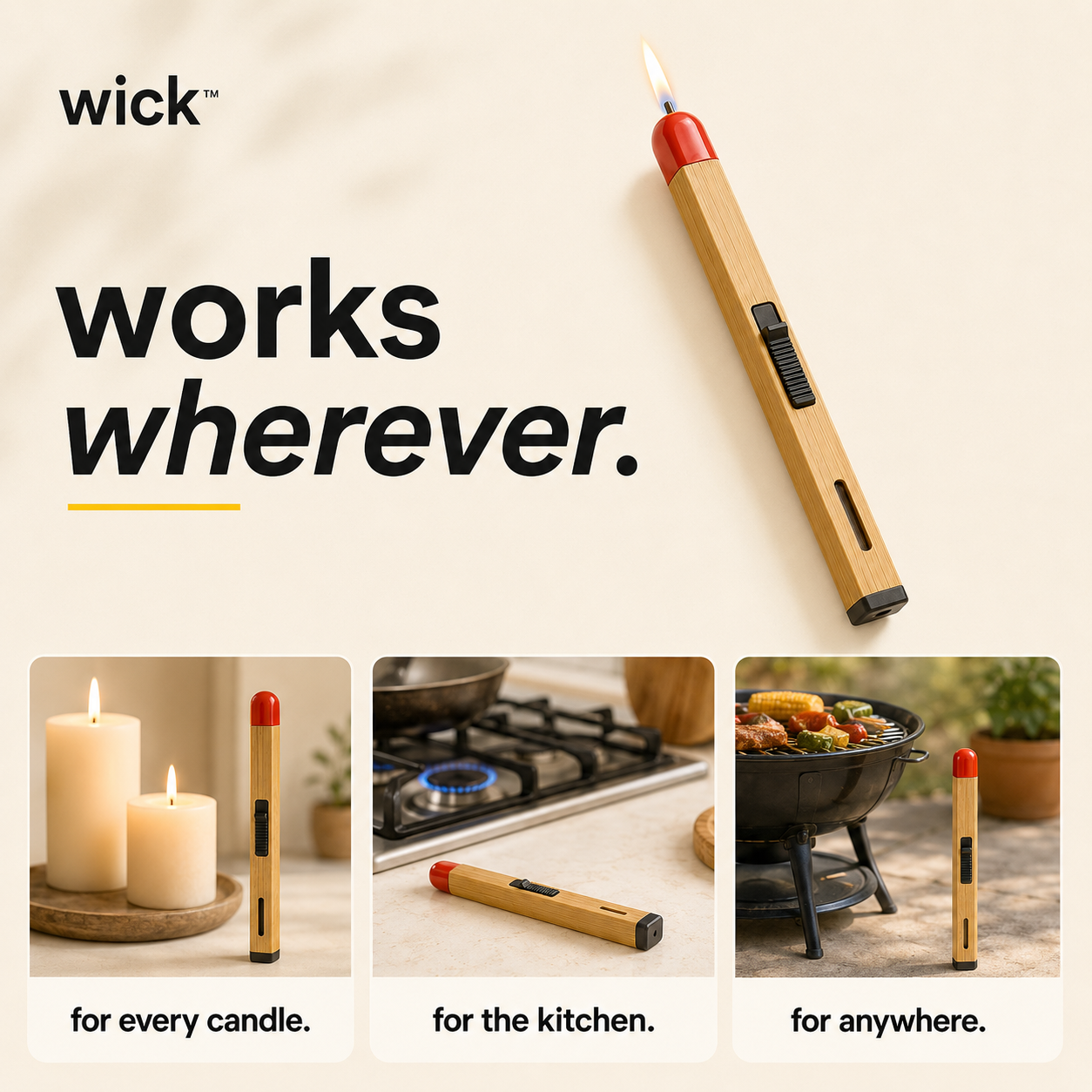Wick™ | Refillable Lighter