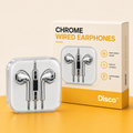 Disco™ | Chrome Wired Earbuds