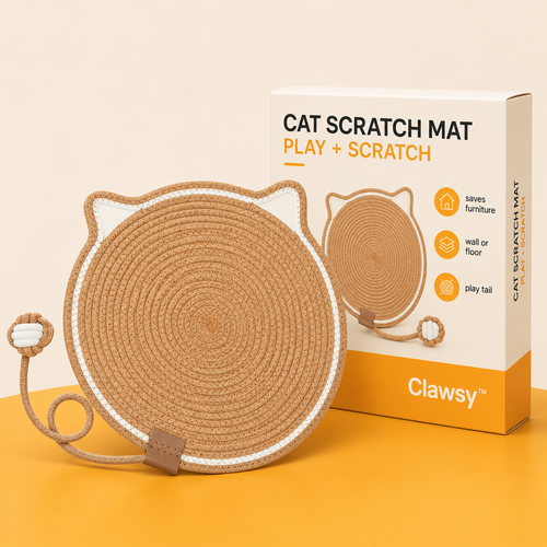 Clawsy™ | Cat Scratcher Mat