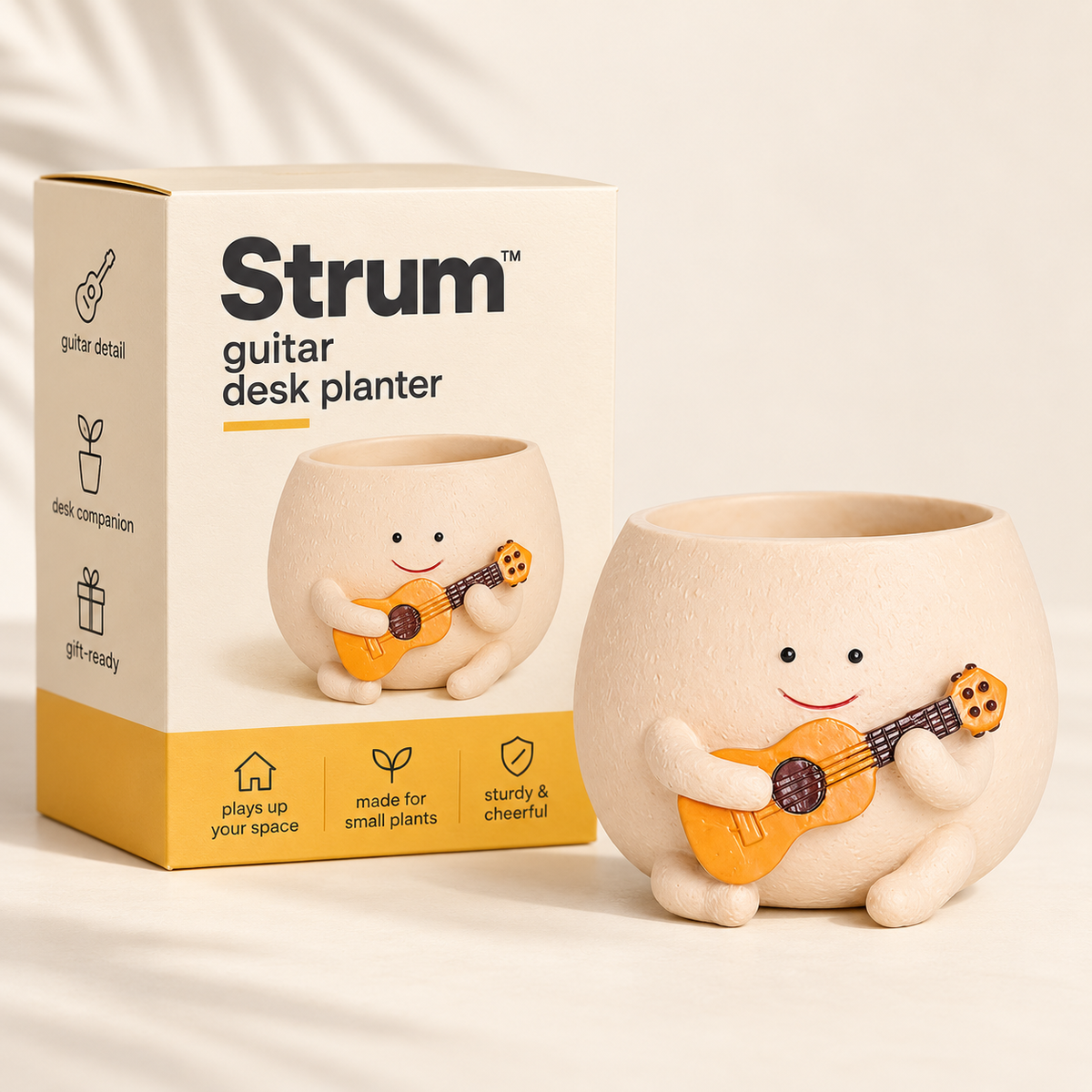 Strum™ | Guitar Desk Planter