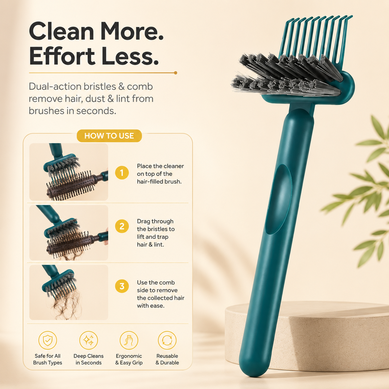 Preen™ | Hair Brush Cleaner