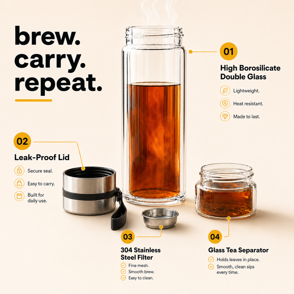 Brewd™ | Tea Infuser Bottle