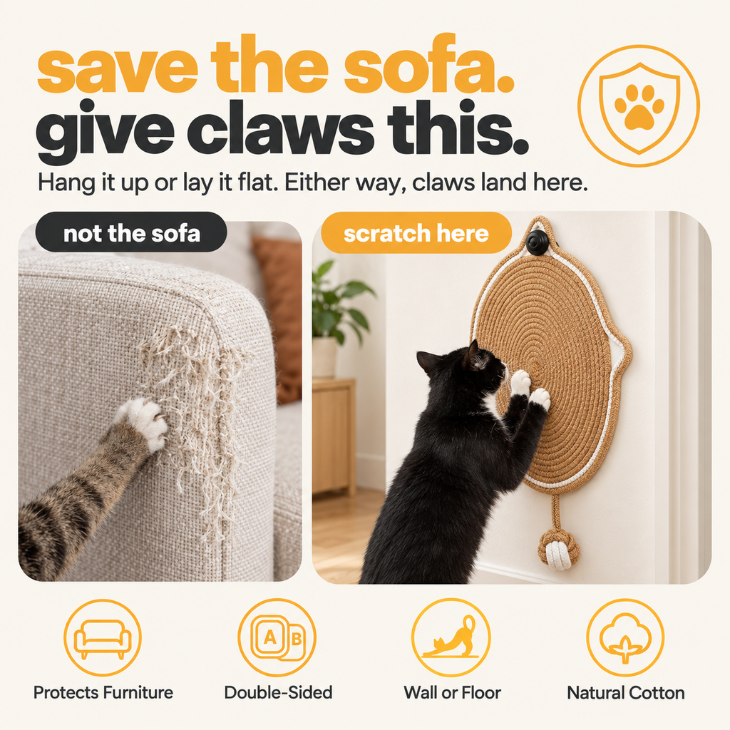 Clawsy™ | Cat Scratcher Mat