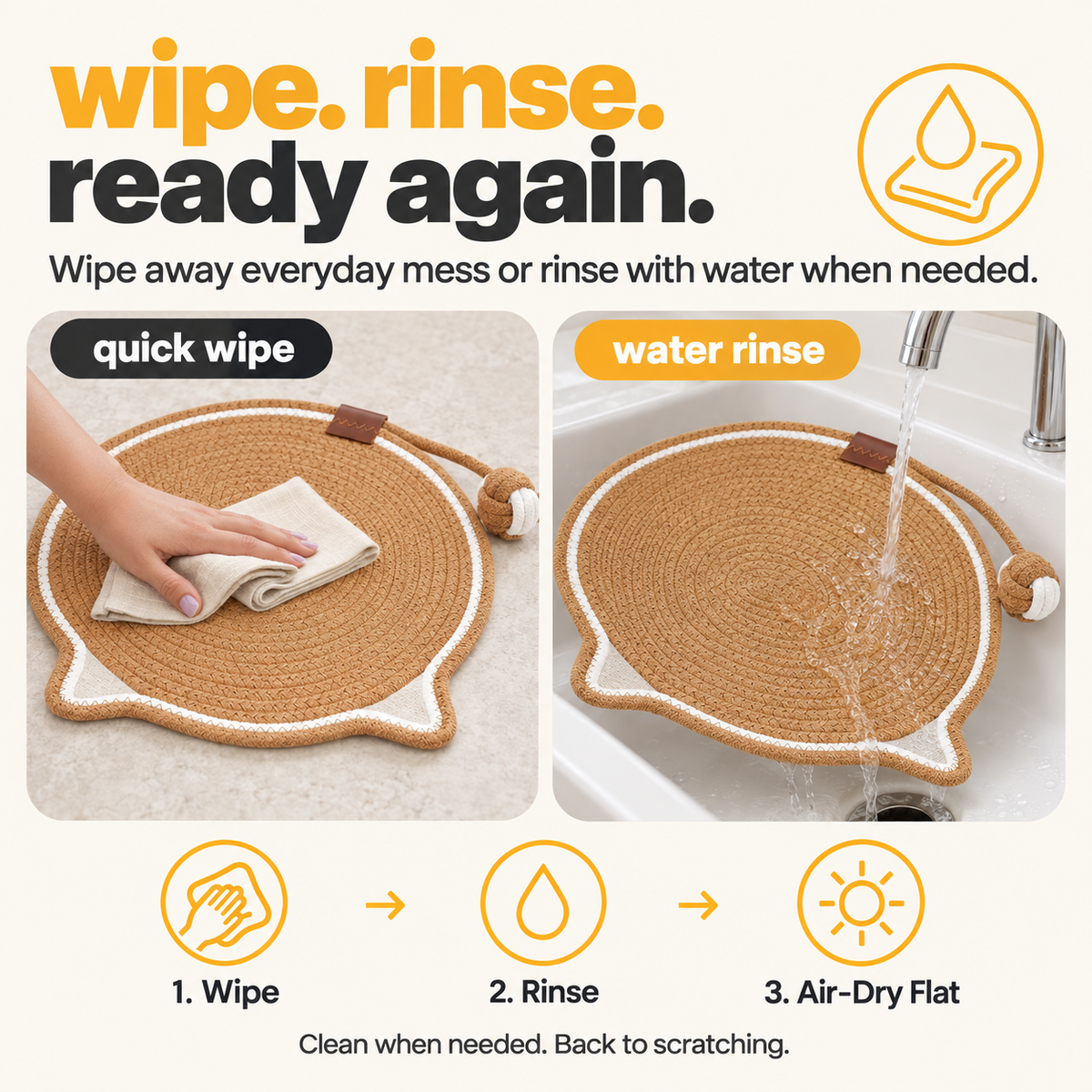 Clawsy™ | Cat Scratcher Mat