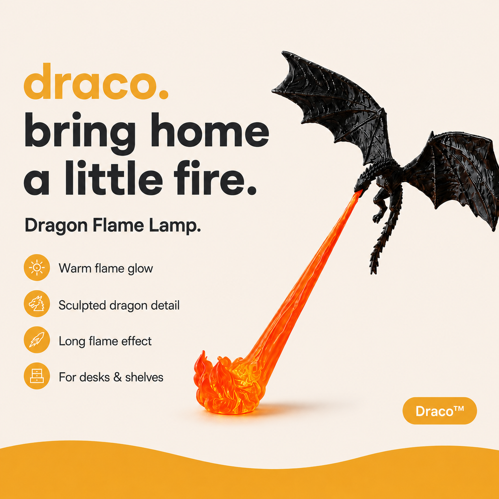 Draco | Dragon Flame Lamp