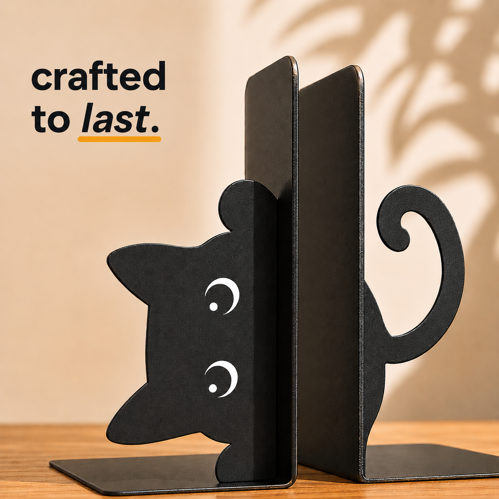 Bookkeepurr™ | Cat Bookend